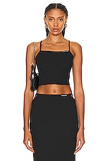 Alexander Wang Cami Top in Black, view 1, click to view large image.