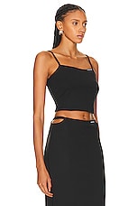 Alexander Wang Cami Top in Black, view 2, click to view large image.