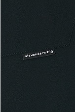 Alexander Wang Boyfriend Button Up Top in Black, view 6, click to view large image.