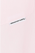 Alexander Wang Boyfriend Button Up Top in Light Pink, view 6, click to view large image.