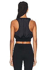 Alexander Wang Padded Shrunken Bomber Vest in Black, view 3, click to view large image.