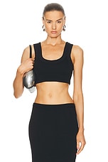 Alexander Wang Tank Bra Top in Black, view 1, click to view large image.
