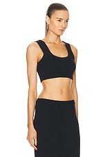 Alexander Wang Tank Bra Top in Black, view 2, click to view large image.