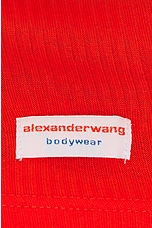 Alexander Wang Cropped Tank in Fiery Red, view 6, click to view large image.
