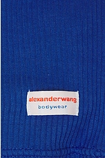 Alexander Wang Cropped T-shirt in Cobalt Blue, view 5, click to view large image.