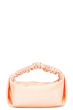 Alexander Wang Mini Scrunchie Bag in Faded Neon Orange, view 3, click to view large image.