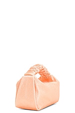 Alexander Wang Mini Scrunchie Bag in Faded Neon Orange, view 4, click to view large image.
