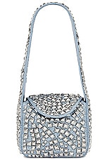 Alexander Wang Spiked Small Hobo Bag in Vintage Medium Indigo, view 1, click to view large image.