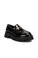 Alexander Wang Carter Lug Loafer in Black, view 2, click to view large image.