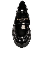 Alexander Wang Carter Lug Loafer in Black, view 4, click to view large image.