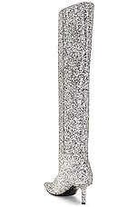 Alexander Wang Viola 65 Slouch Boot in Silver, view 3, click to view large image.