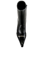 Alexander Wang Viola Zip Bootie in Black, view 4, click to view large image.