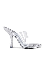 Alexander Wang Nudie Glitter Sandal in Silver, view 1, click to view large image.