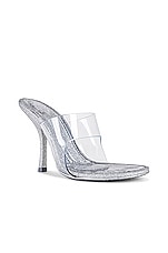 Alexander Wang Nudie Glitter Sandal in Silver, view 2, click to view large image.