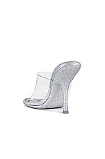 Alexander Wang Nudie Glitter Sandal in Silver, view 3, click to view large image.