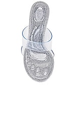 Alexander Wang Nudie Glitter Sandal in Silver, view 4, click to view large image.