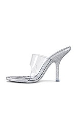 Alexander Wang Nudie Glitter Sandal in Silver, view 5, click to view large image.