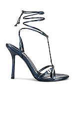 Alexander Wang Lucienne Sandal in Metallic Navy, view 1, click to view large image.