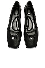 Alexander Wang Billie Flat in Black, view 4, click to view large image.