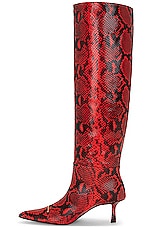 Alexander Wang Viola Slouch Boot in Red, view 5, click to view large image.