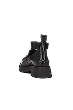 Alexander Wang Carter Lug Ankle Strap Boot in Black, view 3, click to view large image.