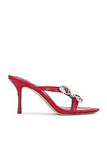 Alexander Wang Dome Strappy Slide Sandal in Bright Red, view 1, click to view large image.