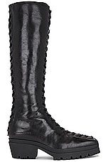 Alexander Wang Terrain Knee High Boot in Black, view 1, click to view large image.