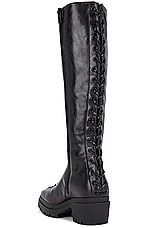 Alexander Wang Terrain Knee High Boot in Black, view 3, click to view large image.