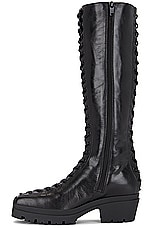 Alexander Wang Terrain Knee High Boot in Black, view 5, click to view large image.