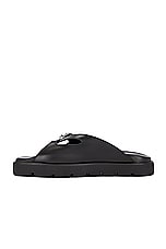 Alexander Wang Dome Flatform Sandal in Black, view 5, click to view large image.