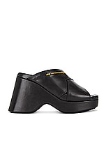 Alexander Wang Float Wedge Sandal in Black, view 1, click to view large image.