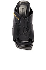 Alexander Wang Float Wedge Sandal in Black, view 4, click to view large image.