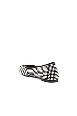 Alexander Wang Billie Flat in Black & White, view 3, click to view large image.