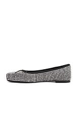 Alexander Wang Billie Flat in Black & White, view 5, click to view large image.