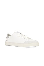 Axel Arigato Clean 90 Triple Sneaker in White & Grey, view 2, click to view large image.