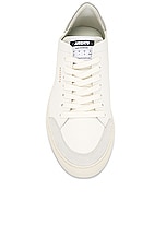 Axel Arigato Clean 90 Triple Sneaker in White & Grey, view 4, click to view large image.