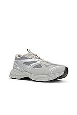 Axel Arigato Marathon Runner Sneaker in Grey & Silver, view 2, click to view large image.
