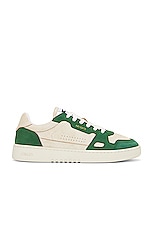 Axel Arigato Dice Lo Sneaker in White & Kale, view 1, click to view large image.