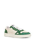 Axel Arigato Dice Lo Sneaker in White & Kale, view 2, click to view large image.