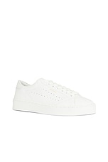 Axel Arigato Court Sneaker in White & Light Grey, view 2, click to view large image.