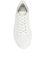 Axel Arigato Court Sneaker in White & Light Grey, view 4, click to view large image.