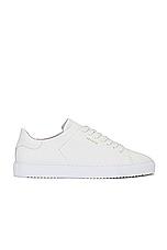 Axel Arigato Clean 90 Sneaker in Beige & White, view 1, click to view large image.