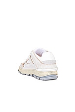 Axel Arigato Area Lo Sneaker in Off White & White, view 3, click to view large image.