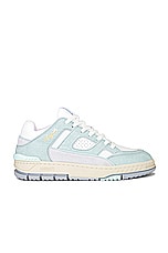Axel Arigato Area Lo Sneaker in Mint & White, view 1, click to view large image.
