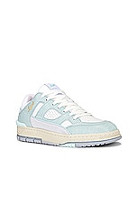 Axel Arigato Area Lo Sneaker in Mint & White, view 2, click to view large image.