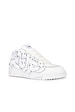 Axel Arigato Area Typo Sneaker in White, view 2, click to view large image.
