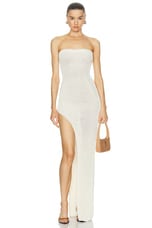 Aya Muse Baika Dress in Off White, view 1, click to view large image.