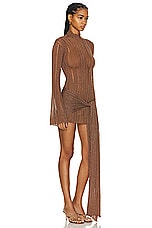 Aya Muse Naku Dress in Brown, view 2, click to view large image.