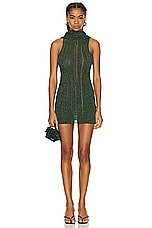 Aya Muse Luwu Dress in Emerald, view 2, click to view large image.