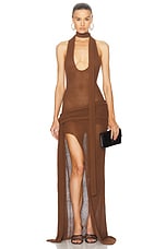 Aya Muse Danica Dress in Espresso, view 1, click to view large image.